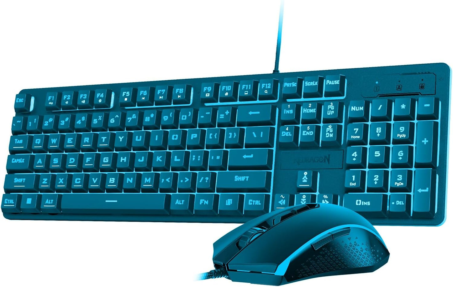 Gaming Keyboard and Mouse Combo (Wired Mechanical RGB LED Keyboard and Gaming Mouse for Windows PC)