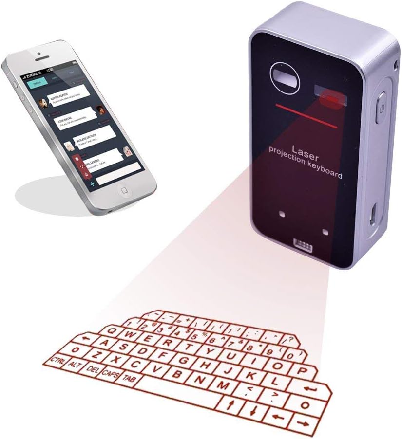 Bluetooth Wireless Laser Projection Virtual Keyboard Portable Full-Size Keypad
