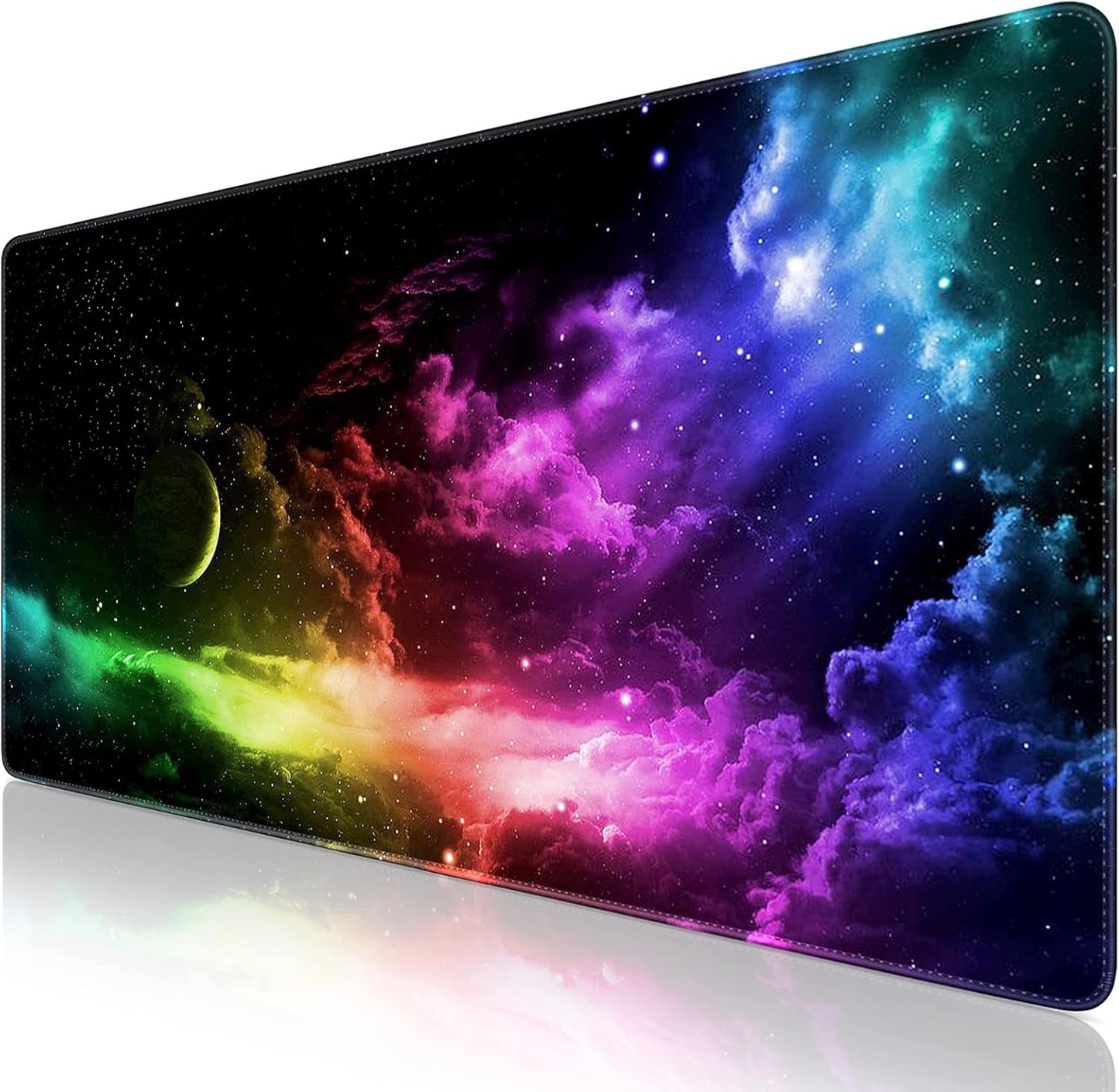 Gaming Mouse Pad, 31.5X15.7Inch Large Extended Mousepad Big Computer Desk Mat for Keyboard and Mouse Full Desk Mouse Mat with Non-Slip & Rubber Base