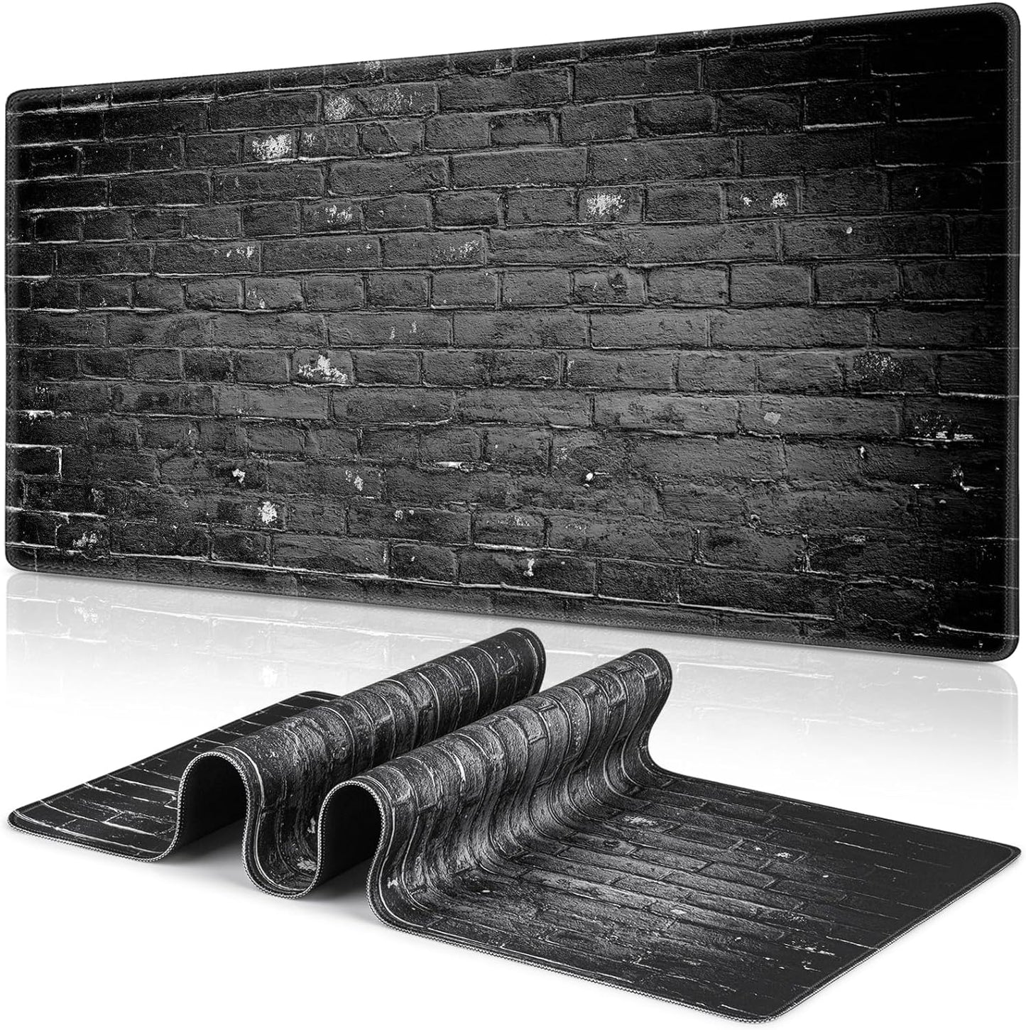 Gaming Mouse Pad, 31.5X15.7Inch Large Extended Mousepad Big Computer Desk Mat for Keyboard and Mouse Full Desk Mouse Mat with Non-Slip & Rubber Base