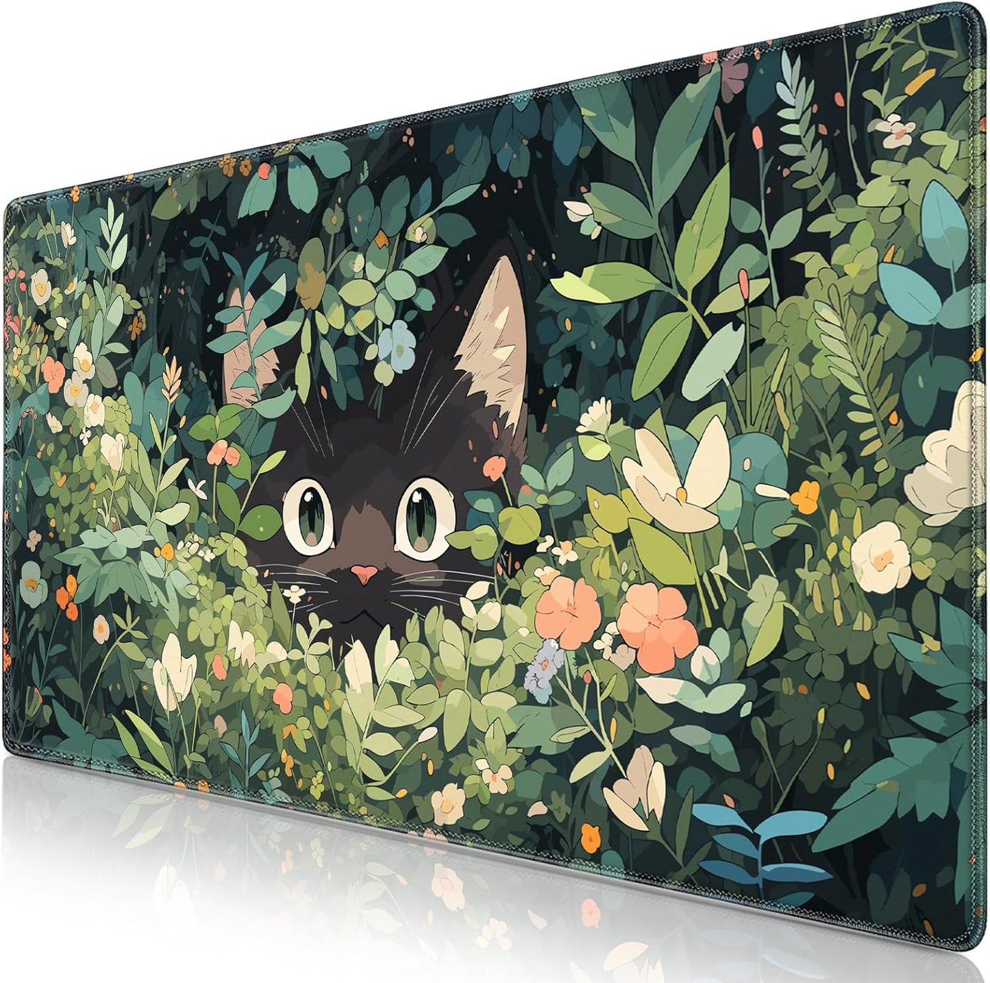 Gaming Mouse Pad, 31.5X15.7Inch Large Extended Mousepad Big Computer Desk Mat for Keyboard and Mouse Full Desk Mouse Mat with Non-Slip & Rubber Base