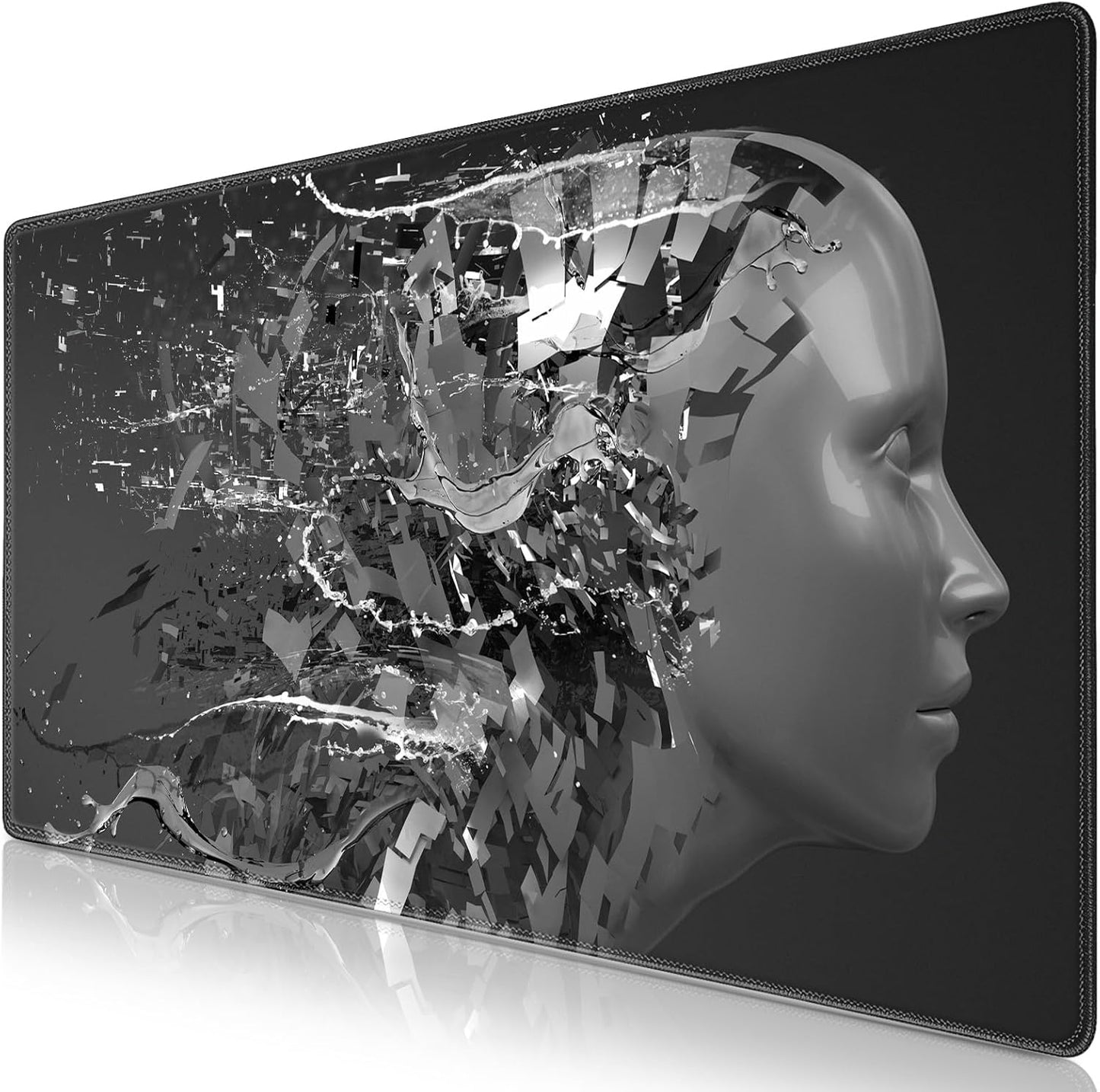 Gaming Mouse Pad, 31.5X15.7Inch Large Extended Mousepad Big Computer Desk Mat for Keyboard and Mouse Full Desk Mouse Mat with Non-Slip & Rubber Base