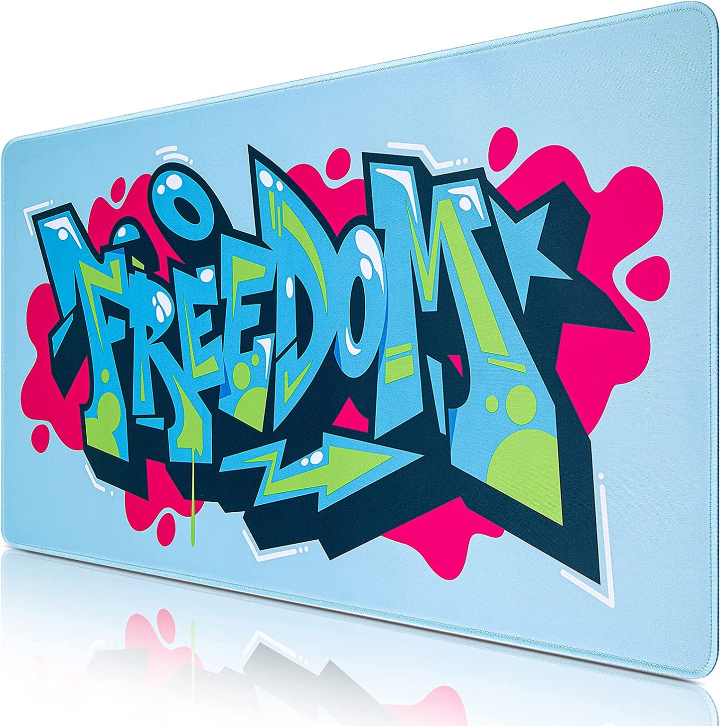 Gaming Mouse Pad, 31.5X15.7Inch Large Extended Mousepad Big Computer Desk Mat for Keyboard and Mouse Full Desk Mouse Mat with Non-Slip & Rubber Base