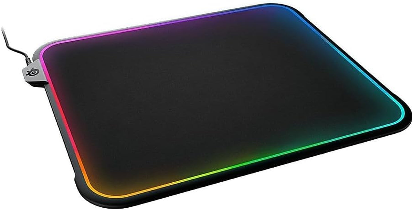 Qck Gaming Mouse Pad - XL RGB Prism Cloth - Sized to Cover Desks