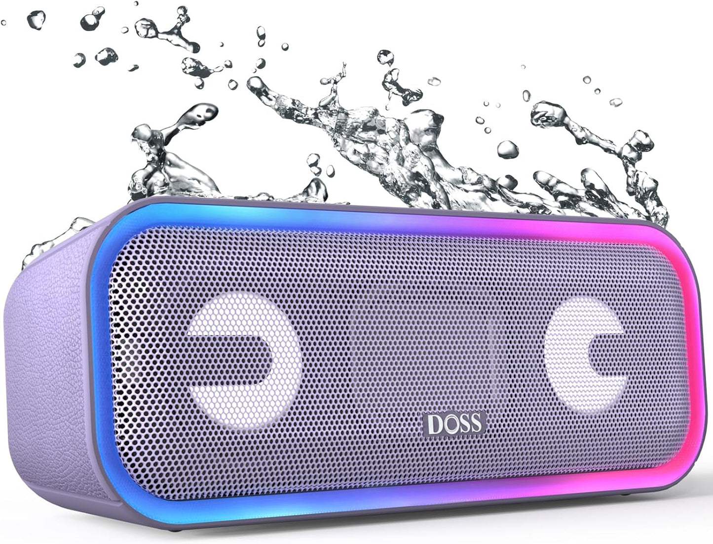 Soundbox Pro+ Bluetooth Speaker with 24W Impressive Sound, Extra Bass, IPX6 Waterproof, 15H Playtime, Wireless Stereo Pairing, Multi-Colors Light, Portable for Outdoor, Home, Party, Beach