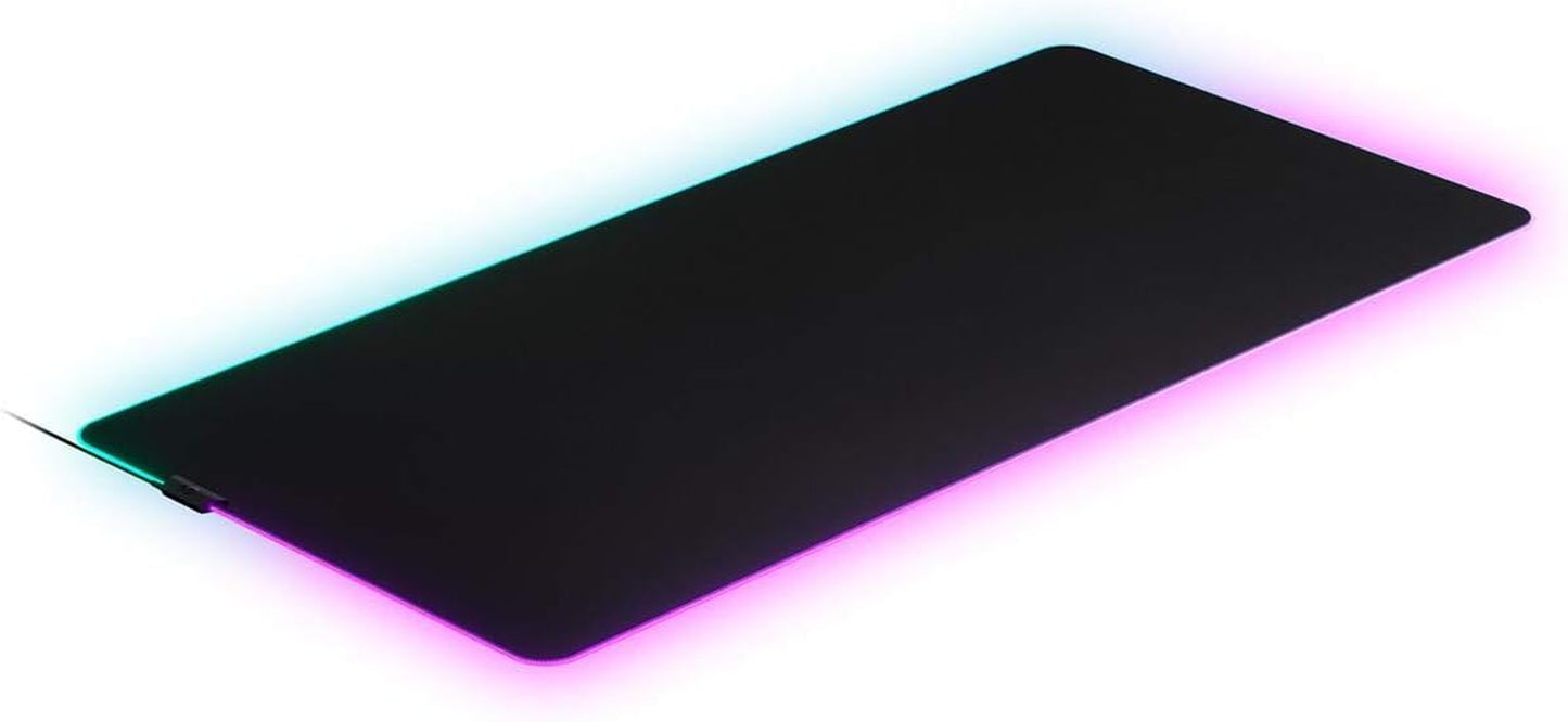 Qck Gaming Mouse Pad - XL RGB Prism Cloth - Sized to Cover Desks