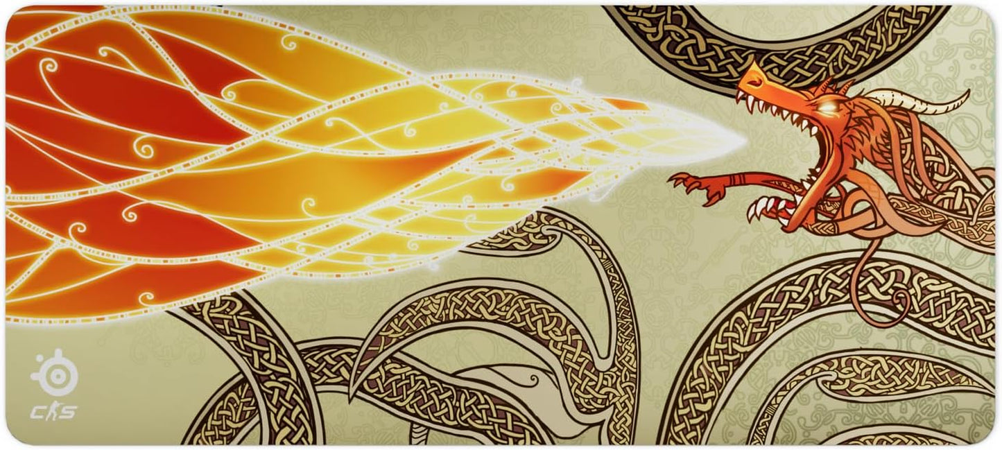 Qck Gaming Mouse Pad - XL RGB Prism Cloth - Sized to Cover Desks